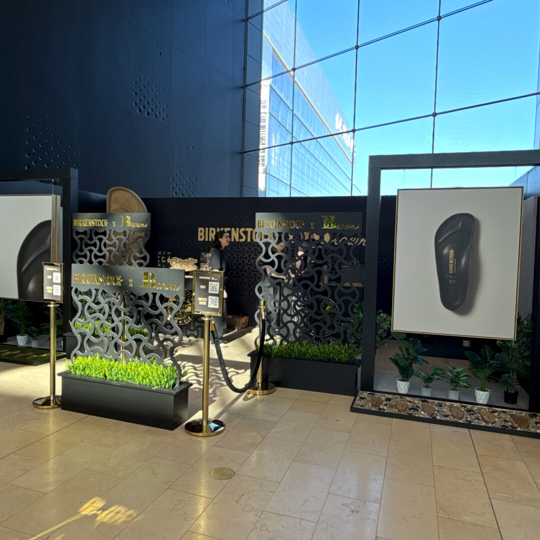 Birkenstock brand activation at Browns