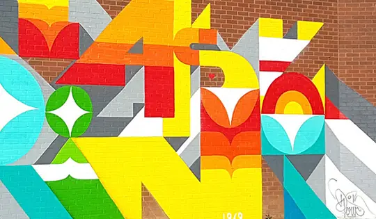 Group art show in a container gallery space